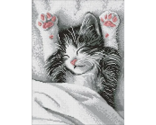 Алмазна мозаїка Муркотливий ранок art_selena_ua 30х40 Ідейка (AMO20204)