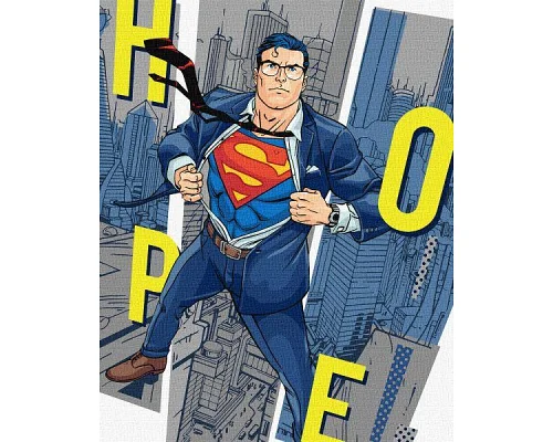 Картина за номерами Superman: Hope Warner Bros 40х50 Ідейка (KHO8714)