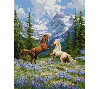 Картина за номерами Вільна пара у лісі art_selena_ua 40х50 Ідейка (KHO6866)