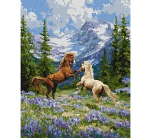 Картина за номерами Вільна пара у лісі art_selena_ua 40х50 Ідейка (KHO6866)