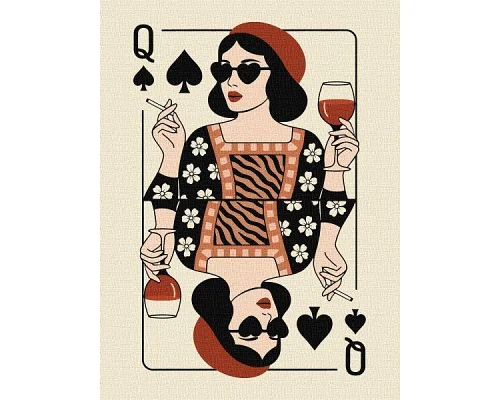 Картина за номерами Карта королеви art_selena_ua 30х40 Ідейка (KHO5205)