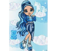 Картина за номерами Rainbow High. Skyler з голограмними стразами (AB) 30х40 Ідейка (KHO1337)