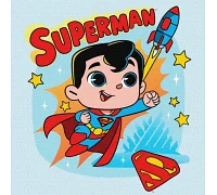 Картина за номерами Superman: Політ до зірок Warner Bros 25х25 Ідейка (KHO1341)