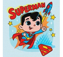 Картина по номерам Superman: Полет к звездам Warner Bros 25х25 Идейка (KHO1341)