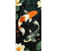Картина за номерами Рибки коі art_selena_ua 40х80 Ідейка (KHO6760)