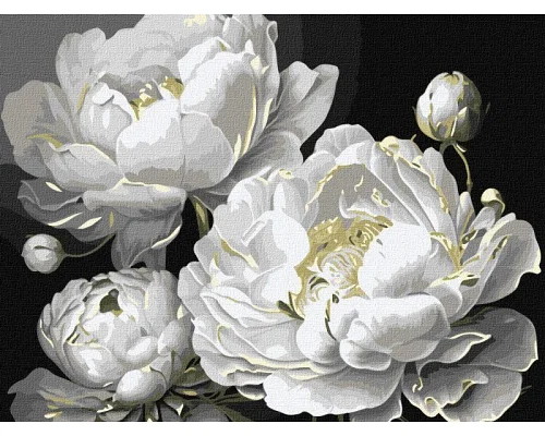 Картина за номерами Бездоганна краса 3 з фарбами металік art_selena_ua 30х40 Ідейка (KHO3298)