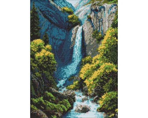 Алмазна мозаїка Водоспад у горах art_selena_ua 30х40 Ідейка (AMO20230)