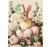 Картина по номерам Праздничный кролик art_selena_ua 30х40 Идейка (KHO5184)
