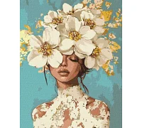 Картина за номерами Квітучі мрії з фарбами металік art_selena_ua 40х50 Ідейка (KHO8726)
