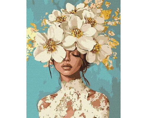 Картина за номерами Квітучі мрії з фарбами металік art_selena_ua 40х50 Ідейка (KHO8726)