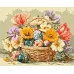 Картина за номерами Великодній кошик з квітами art_selena_ua 40х50 Ідейка (KHO5186)