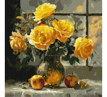Картина по номерам Лепестковая нежность art_selena_ua 40х40 Идейка (KHO3347)