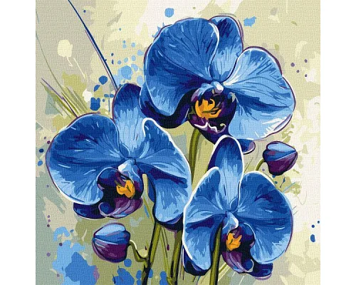 Картина за номерами Ніжна орхідея art_selena_ua 40х40 Ідейка (KHO3344)