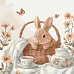 Картина за номерами Кролик і фарфор 40х40 см by arttem_illustration Art Craft (11724-AC)