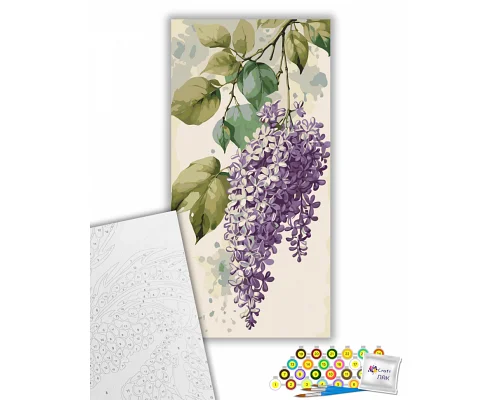 Картина за номерами Бузковий шепіт 40х80см Art Craft (13162-AC)