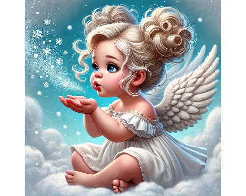 Алмазна мозаїка На хмаринці 20*20см Dreamtoys (S10312)