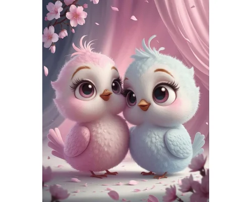 Алмазна мозаїка Пташенята 20*20см Dreamtoys (S10267)
