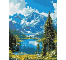 Алмазна мозаїка Гірський спокій 40x50 см Орігамі (OD30990)
