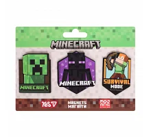 Магніти фігурні Yes Minecraft, 3 шт 3 (708544)