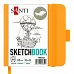 Скетчбук SANTI для графіки 12x12см 100 арк. тверда обкладинка PU 110г/м2 жовтий (743362)