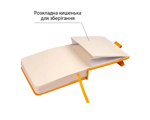 Скетчбук SANTI для графіки 12x12см 100 арк. тверда обкладинка PU 110г/м2 жовтий (743362)