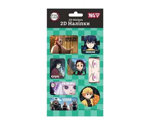 Набір наліпок 2D Yes Demon Slayer (708526)