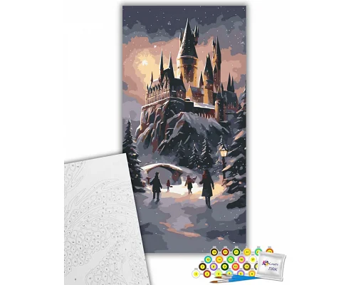Картина за номерами Різвяний Хогвартс Гаррі Поттер 40х80 см Art Craft (11068-AC)