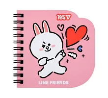 Блокнот фігурний Yes Line Friends Cony 100x100 30 мм аркушів клітинка (152181)
