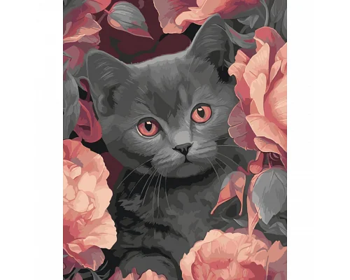 Картина за номерами Сірий котик 40х50 см Art Craft (11563-AC)