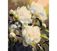 Алмазна мозаїка Гармонія півоній 40x50 см Оригамі (OD3533)
