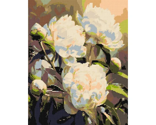 Алмазна мозаїка Гармонія півоній 40x50 см Оригамі (OD3533)