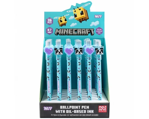 Ручка шариковая Yes Minecraft Spring 0,7 мм синяя (412281)