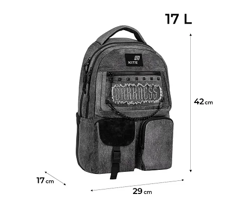 Рюкзак Kite Education teens Darkness спинка 42 см (K26-2587M-5)