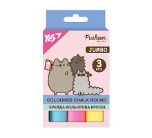 Мел цветной Yes Pusheen JUMBO 3 штуки (400553)