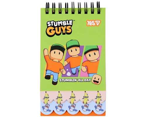 Блокнот Yes Stumble Guys Green 85x142 60 аркушів (152235)