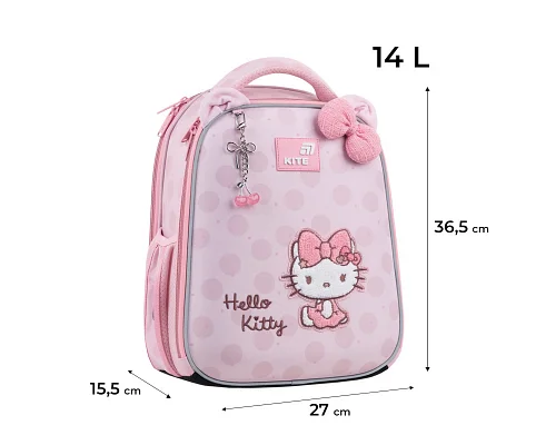 Рюкзак школьный каркасний Kite Education Hello Kitty спинка 36 см (HK26-555S-2)