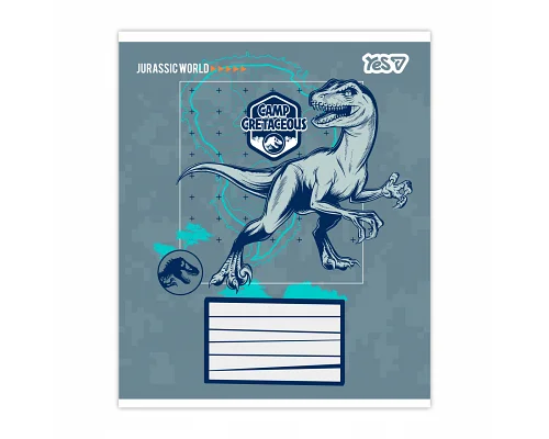 Зошит шкільний Jurassic World.Camp cretaceous А5 24 аркушів лінія YES (768817)