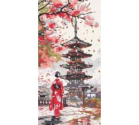 Картина за номерами Десь у Японії art_selena_ua 40х80 Ідейка (KHO8705)