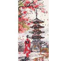 Картина за номерами Десь у Японії art_selena_ua 40х80 Ідейка (KHO8705)