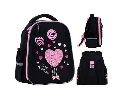 Рюкзак школьный шкільний напівкаркасний GoPack Education Heart спинка 34 см (GO26-165S-2)