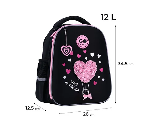 Рюкзак школьный шкільний напівкаркасний GoPack Education Heart спинка 34 см (GO26-165S-2)