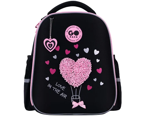Рюкзак школьный шкільний напівкаркасний GoPack Education Heart спинка 34 см (GO26-165S-2)