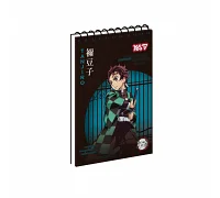 Зошит для записів Yes Demon Slayer одинарна спіраль А7/80 аркушів (152352)