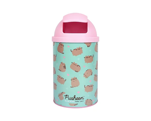 Контейнер настільний для сміття Yes Pusheen металевий 10 х 18 см (708571)
