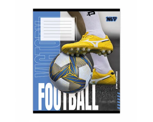 Зошит шкільний Football energy А5 24 аркушів клітинка YES (768798)