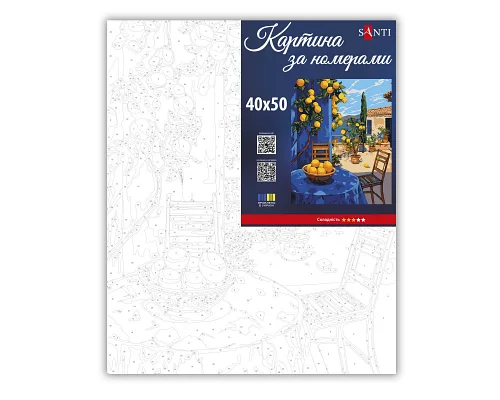 Картина по номерам SANTI Лимонный дворик 40х50 см (955754)