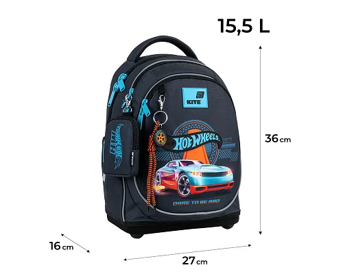 Рюкзак шкільний Kite Education Hot Wheels спинка 36 см (HW26-724S)