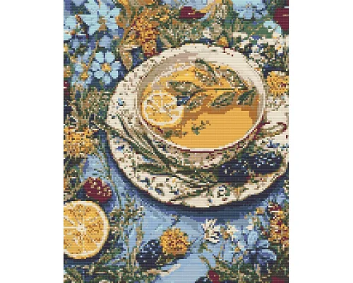 Алмазна мозаїка/вишивка Квітковий чай 40*50 см Орігамі OD 3538 (OD3538)