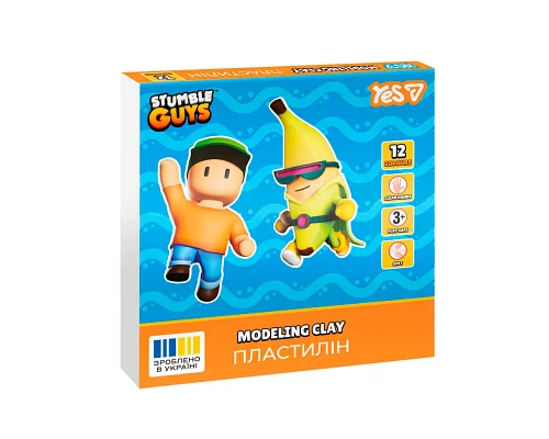 Пластилін Yes Stumble Guys 12 кольорів 240 г (540709)