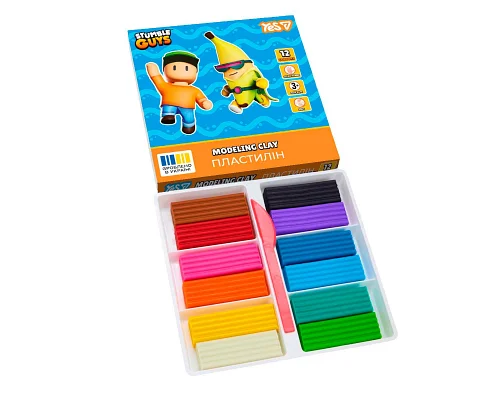 Пластилін Yes Stumble Guys 12 кольорів 240 г (540709)